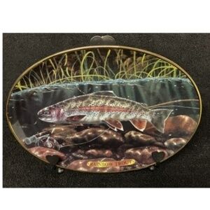 Bradford Exchange Collectors Decorative "Rainbow Trout" plate.